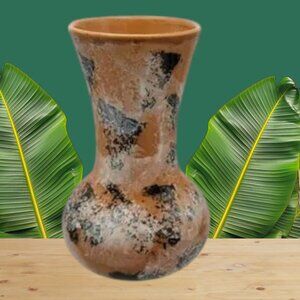 Vintage Greenbrier International Pottery Spongeware Vase Signed